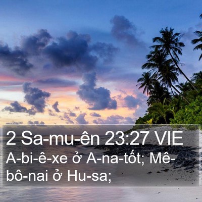 2 Sa-mu-ên 23:27 VIE Bible Verse Image