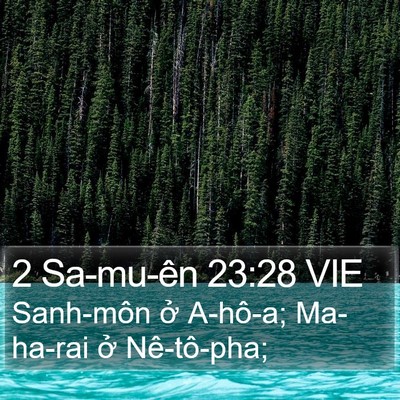 2 Sa-mu-ên 23:28 VIE Bible Verse Image