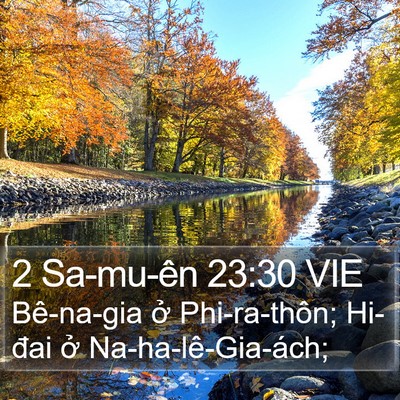 2 Sa-mu-ên 23:30 VIE Bible Verse Image