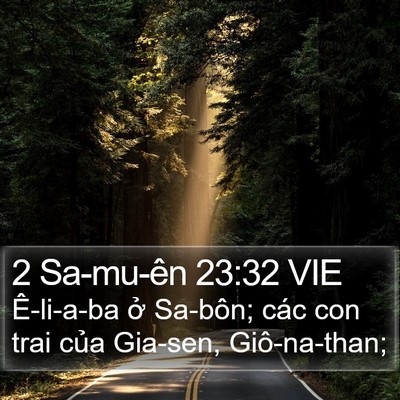2 Sa-mu-ên 23:32 VIE Bible Verse Image