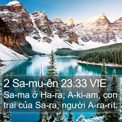 2 Sa-mu-ên 23:33 VIE Bible Verse Image