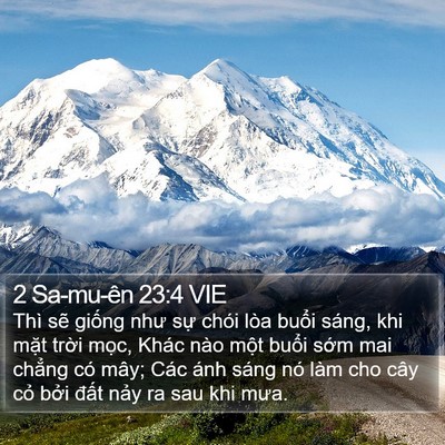 2 Sa-mu-ên 23:4 VIE Bible Verse Image