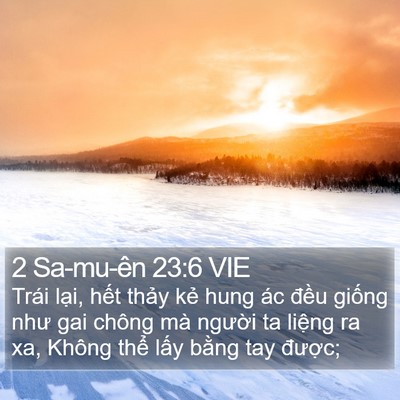 2 Sa-mu-ên 23:6 VIE Bible Verse Image