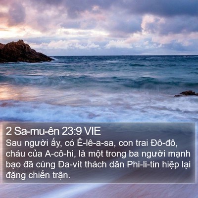 2 Sa-mu-ên 23:9 VIE Bible Verse Image