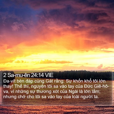 2 Sa-mu-ên 24:14 VIE Bible Verse Image