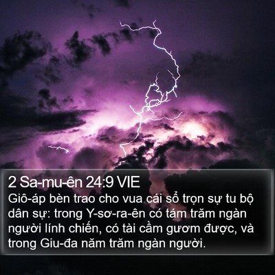 2 Sa-mu-ên 24:9 VIE Bible Verse Image