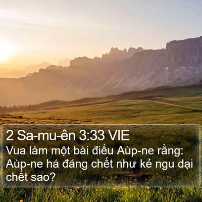 2 Sa-mu-ên 3:33 VIE Bible Verse Image