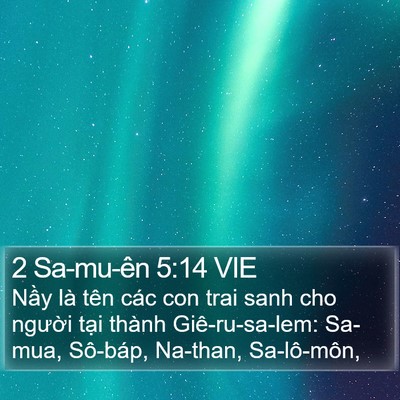 2 Sa-mu-ên 5:14 VIE Bible Verse Image