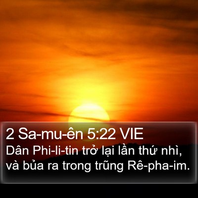 2 Sa-mu-ên 5:22 VIE Bible Verse Image