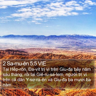 2 Sa-mu-ên 5:5 VIE Bible Verse Image