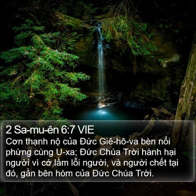 2 Sa-mu-ên 6:7 VIE Bible Verse Image