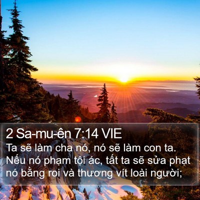 2 Sa-mu-ên 7:14 VIE Bible Verse Image