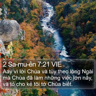 2 Sa-mu-ên 7:21 VIE Bible Verse Image