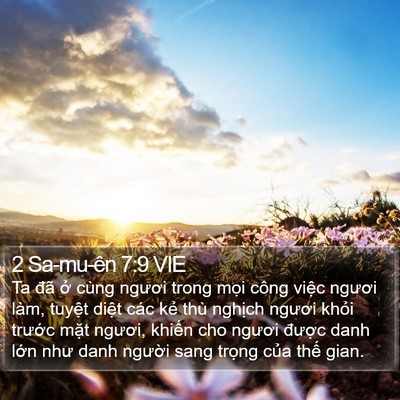 2 Sa-mu-ên 7:9 VIE Bible Verse Image