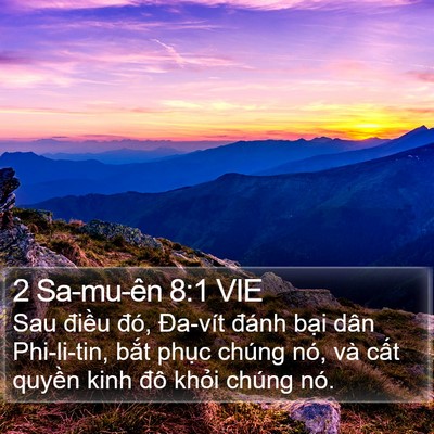 2 Sa-mu-ên 8:1 VIE Bible Verse Image