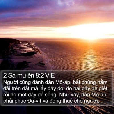 2 Sa-mu-ên 8:2 VIE Bible Verse Image