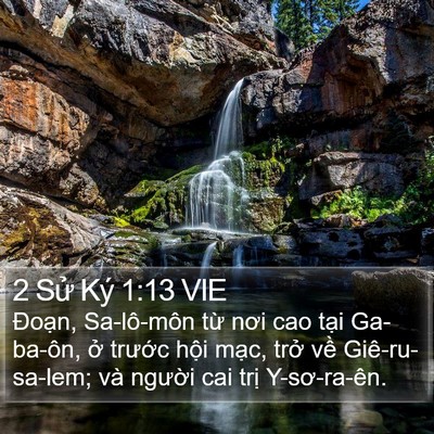 2 Sử Ký 1:13 VIE Bible Verse Image