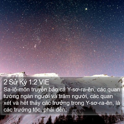 2 Sử Ký 1:2 VIE Bible Verse Image