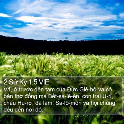 2 Sử Ký 1:5 VIE Bible Verse Image