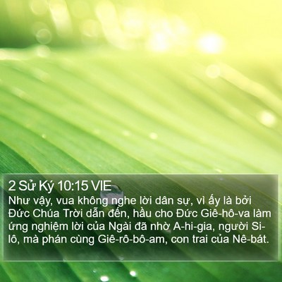 2 Sử Ký 10:15 VIE Bible Verse Image