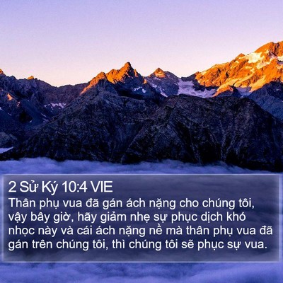 2 Sử Ký 10:4 VIE Bible Verse Image