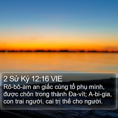 2 Sử Ký 12:16 VIE Bible Verse Image
