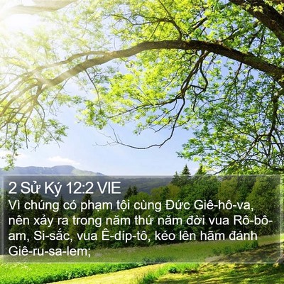 2 Sử Ký 12:2 VIE Bible Verse Image