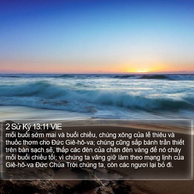 2 Sử Ký 13:11 VIE Bible Verse Image