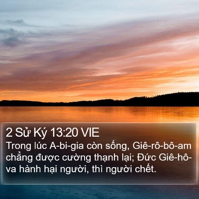 2 Sử Ký 13:20 VIE Bible Verse Image