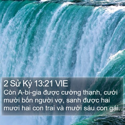 2 Sử Ký 13:21 VIE Bible Verse Image