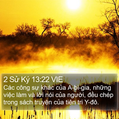 2 Sử Ký 13:22 VIE Bible Verse Image