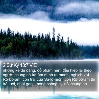 2 Sử Ký 13:7 VIE Bible Verse Image
