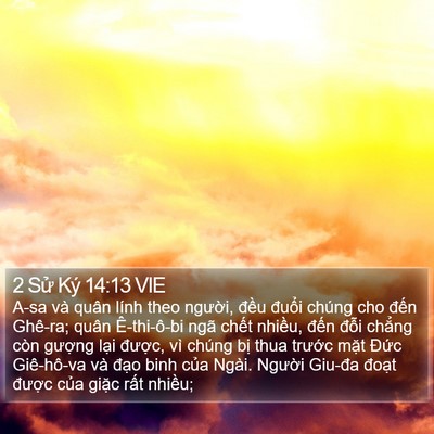 2 Sử Ký 14:13 VIE Bible Verse Image