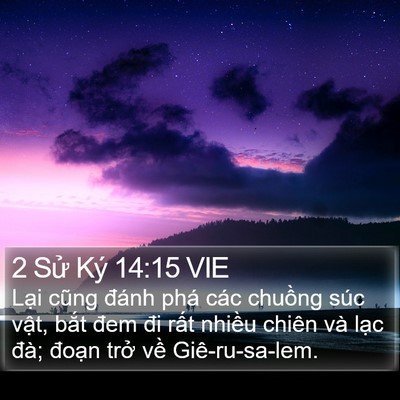 2 Sử Ký 14:15 VIE Bible Verse Image