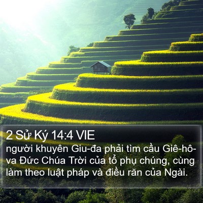 2 Sử Ký 14:4 VIE Bible Verse Image