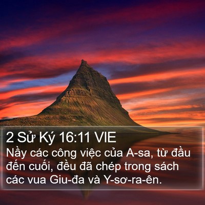 2 Sử Ký 16:11 VIE Bible Verse Image