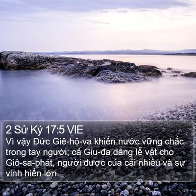 2 Sử Ký 17:5 VIE Bible Verse Image