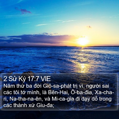 2 Sử Ký 17:7 VIE Bible Verse Image