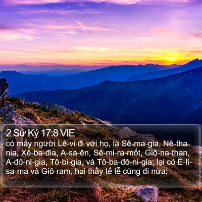 2 Sử Ký 17:8 VIE Bible Verse Image