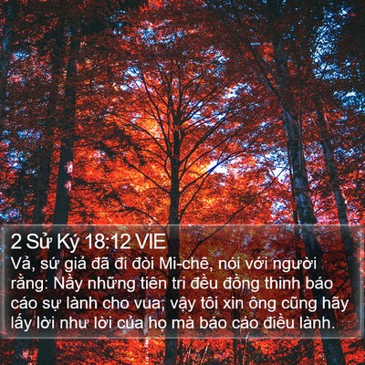 2 Sử Ký 18:12 VIE Bible Verse Image