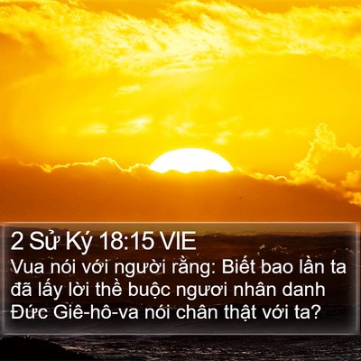 2 Sử Ký 18:15 VIE Bible Verse Image