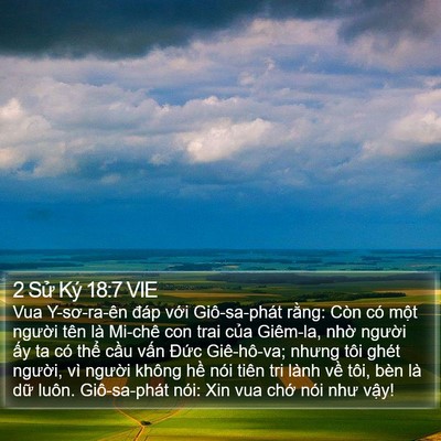2 Sử Ký 18:7 VIE Bible Verse Image