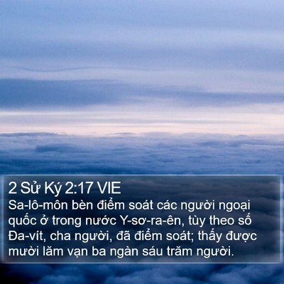 2 Sử Ký 2:17 VIE Bible Verse Image