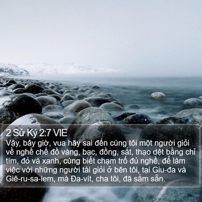 2 Sử Ký 2:7 VIE Bible Verse Image