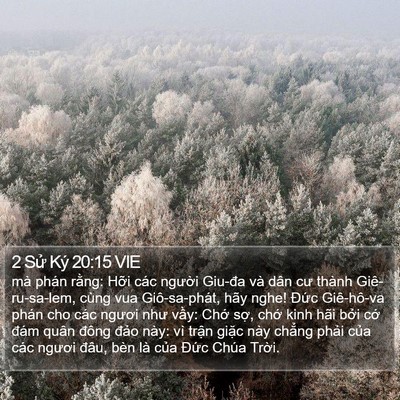 2 Sử Ký 20:15 VIE Bible Verse Image