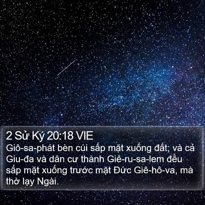 2 Sử Ký 20:18 VIE Bible Verse Image