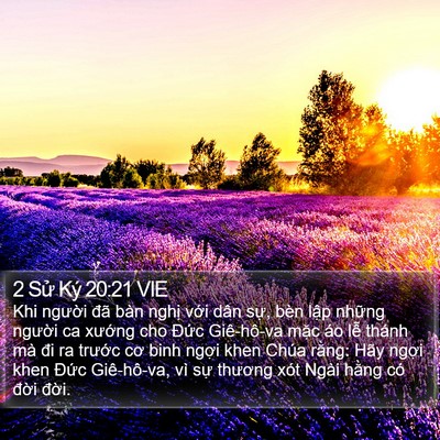 2 Sử Ký 20:21 VIE Bible Verse Image