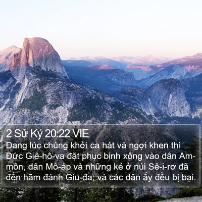 2 Sử Ký 20:22 VIE Bible Verse Image