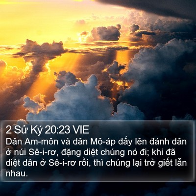 2 Sử Ký 20:23 VIE Bible Verse Image