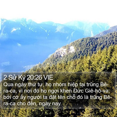 2 Sử Ký 20:26 VIE Bible Verse Image